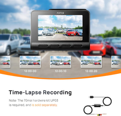 Camera Auto 70mai Dash Cam A810, 4K, Wi-Fi, GPS, Afisaj 3inch