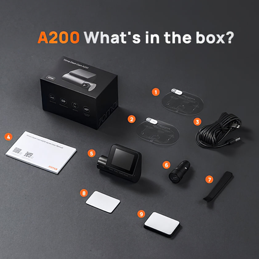 Camera Auto 70mai Dash Cam A200, 1080P, Wi-Fi, Afisaj 2inch