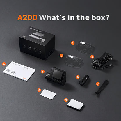 Camera Auto 70mai Dash Cam A200, 1080P, Wi-Fi, Afisaj 2inch