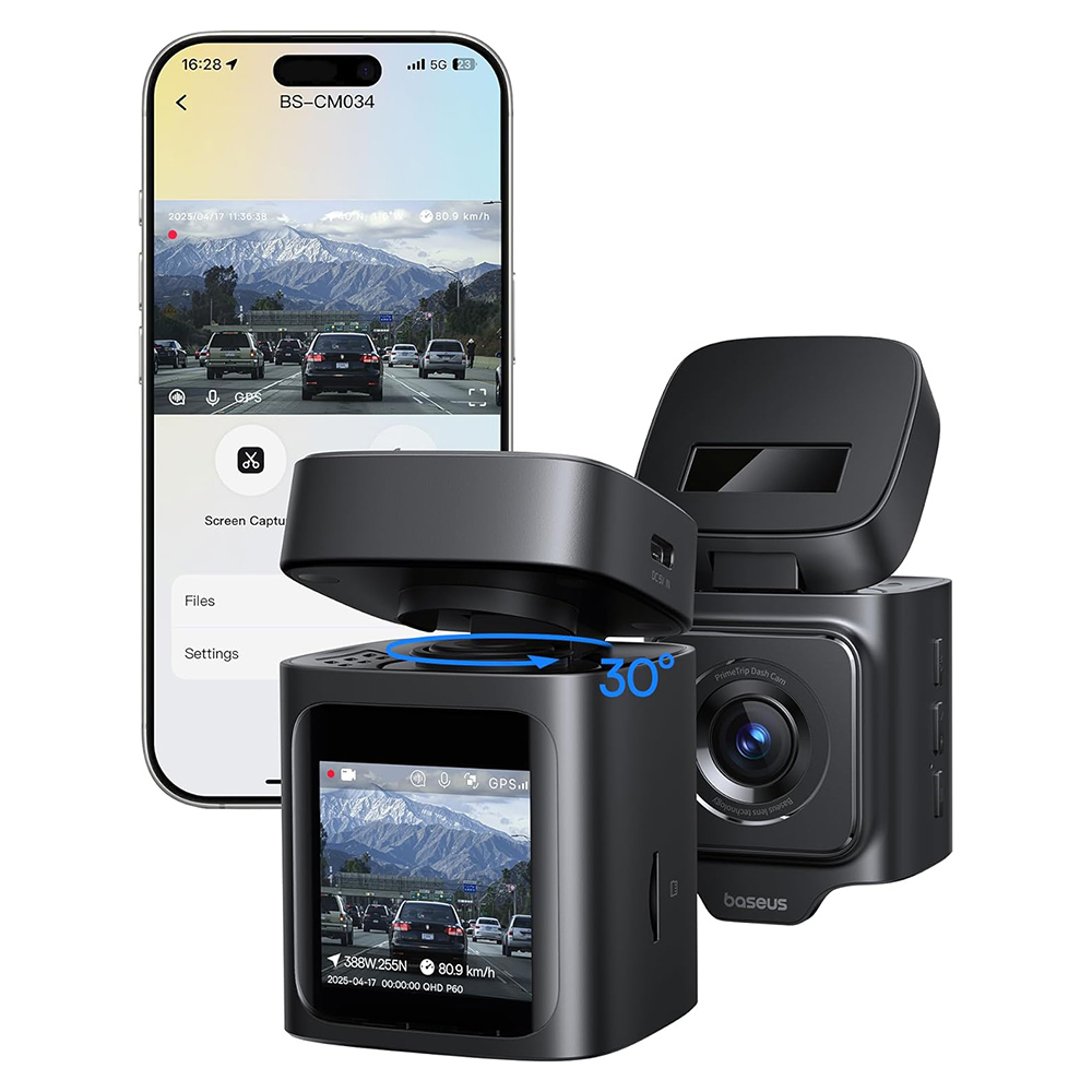 Camera Auto Baseus PrimeTrip VD1, 3K, Wi-Fi, GPS, Afisaj 1.54inch, Resigilata C10669000123-00