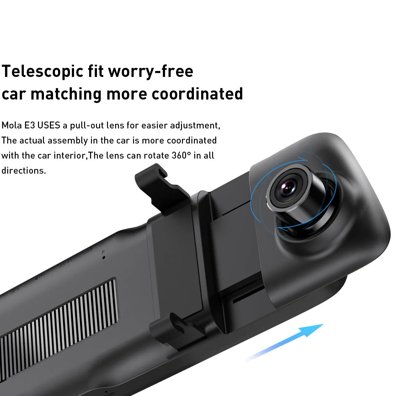 Camera Auto Fata Spate DDPAI mola E3, 2K, Wi-Fi