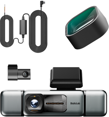 Camera Auto Fata Spate Botslab G980H 4CH, 3K, Wi-Fi, GPS, Afisaj 3.18inch