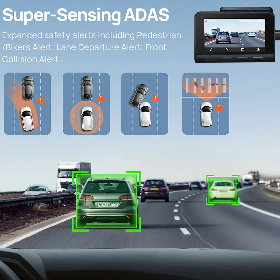 Camera Auto Fata Spate 70mai Dash Cam A810, 4K, Wi-Fi, GPS, Afisaj 3inch