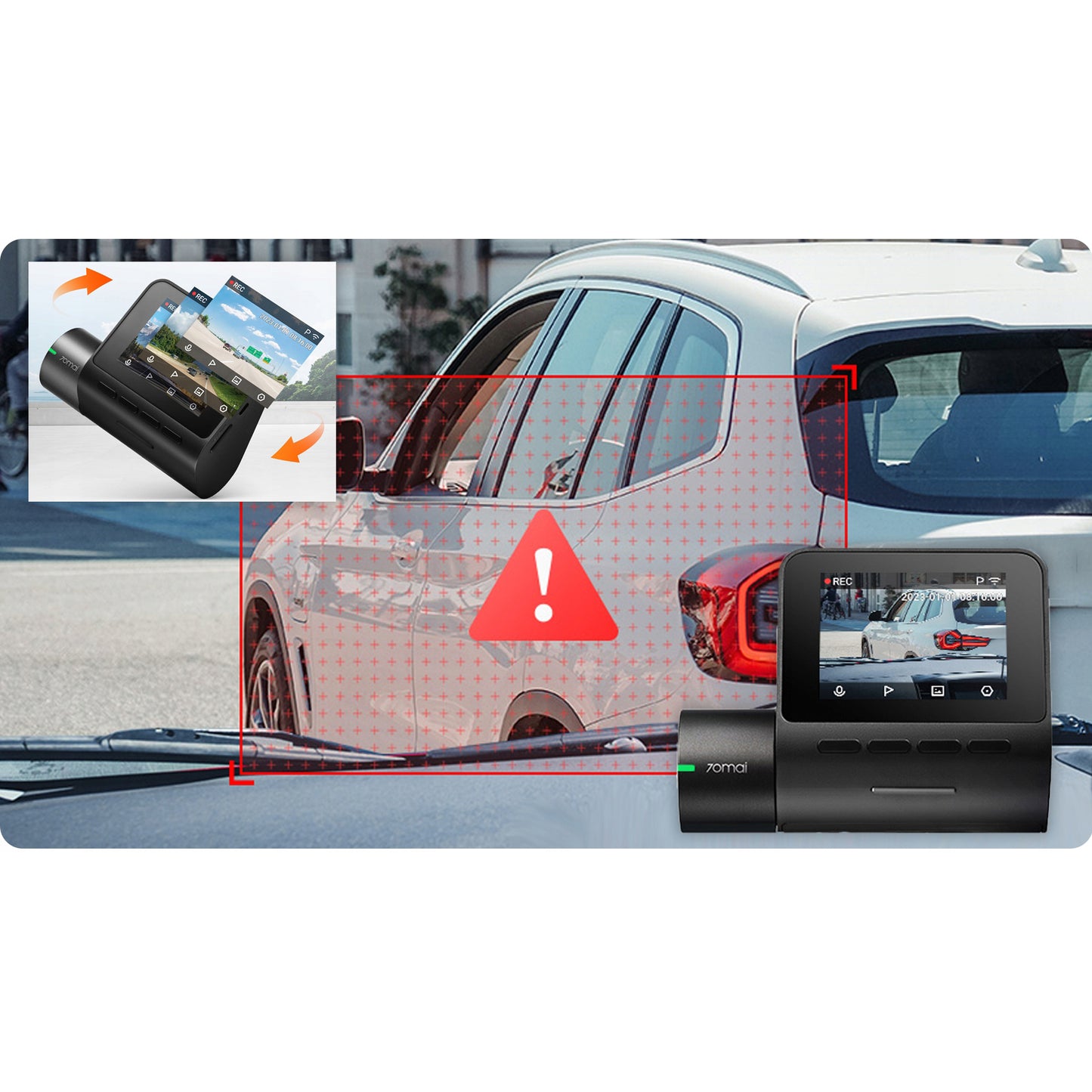 Camera Auto Fata Spate 70mai Dash Cam A200, 1080P, Wi-Fi, Afisaj 2inch