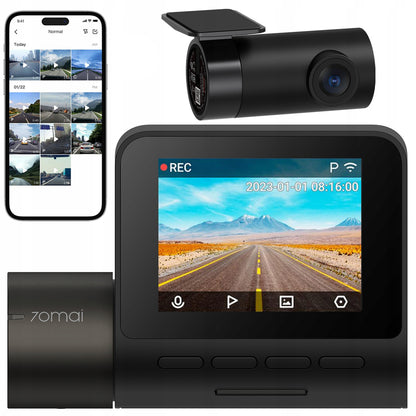 Camera Auto Fata Spate 70mai Dash Cam A200, 1080P, Wi-Fi, Afisaj 2inch