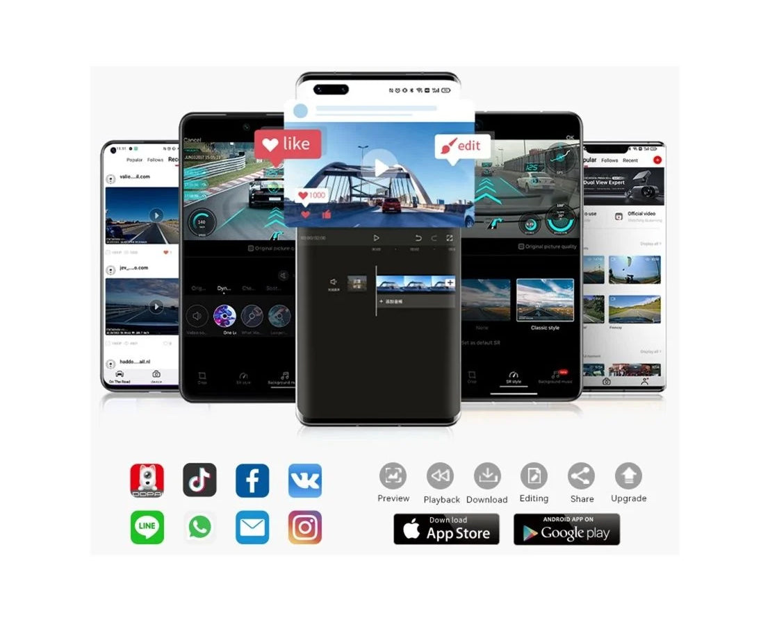 Camera Auto Fata Spate DDPAI mola N3 Pro 2026, 1600P, Wi-Fi