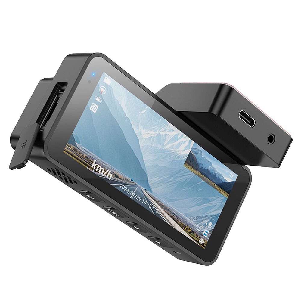 Camera Auto Fata Spate HOCO DV12, 2K, Wi-Fi, GPS, Afisaj 3.69inch