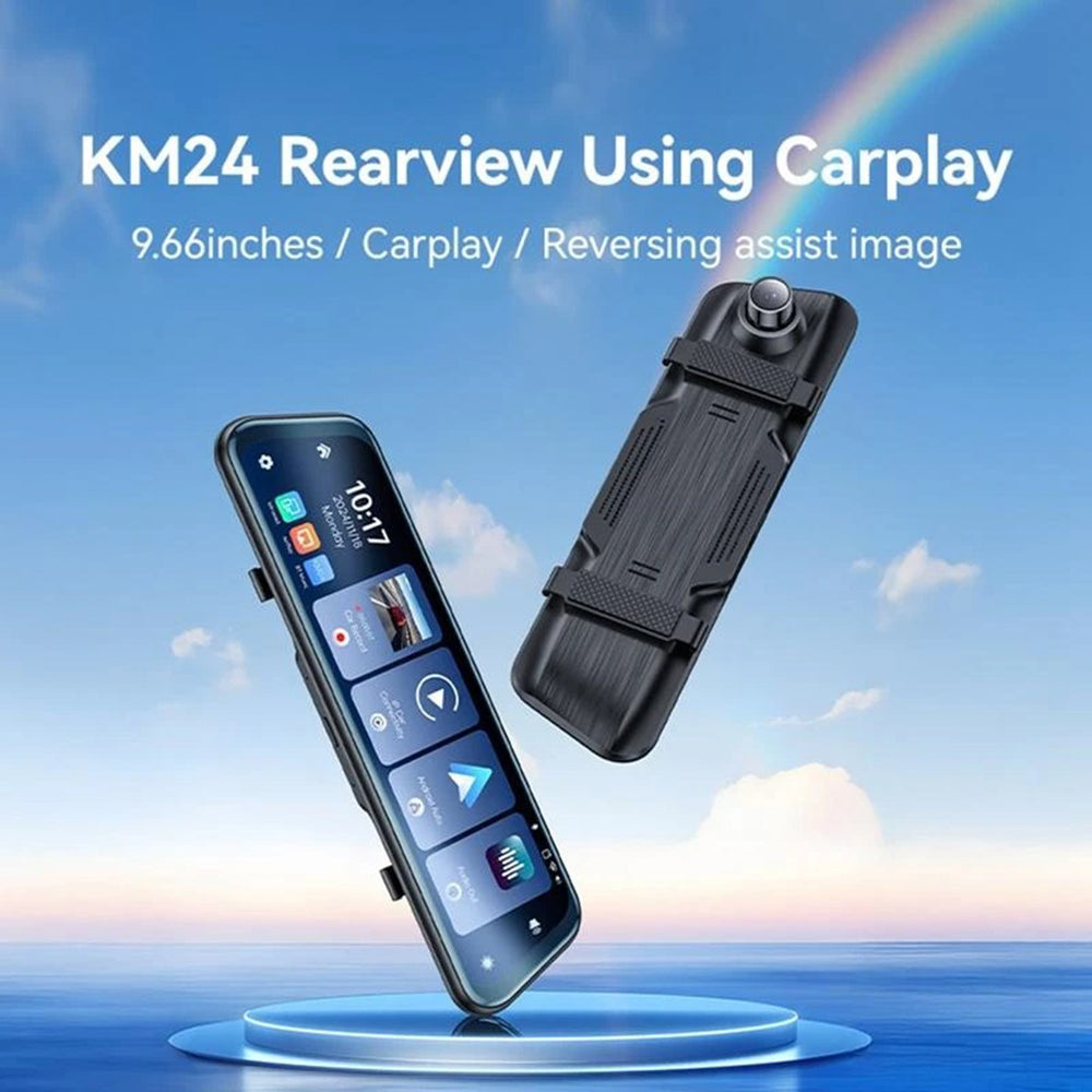 Camera Auto Yesido KM24 cu Carplay / Android Auto, 4K, Afisaj 9.66inch