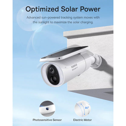 Camera de Supraveghere Baseus Solar S1, Wi-Fi, 2K, IP67, Panou Solar, Exterior S0SW002130