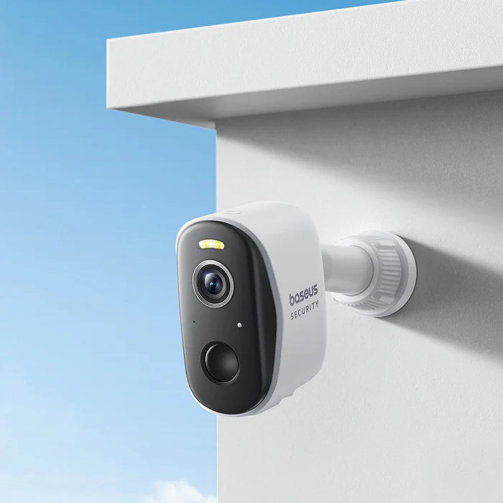 Camera de Supraveghere Baseus N1, Wi-Fi, 2K, IP67, Exterior, Set 2 bucati S0TW002131