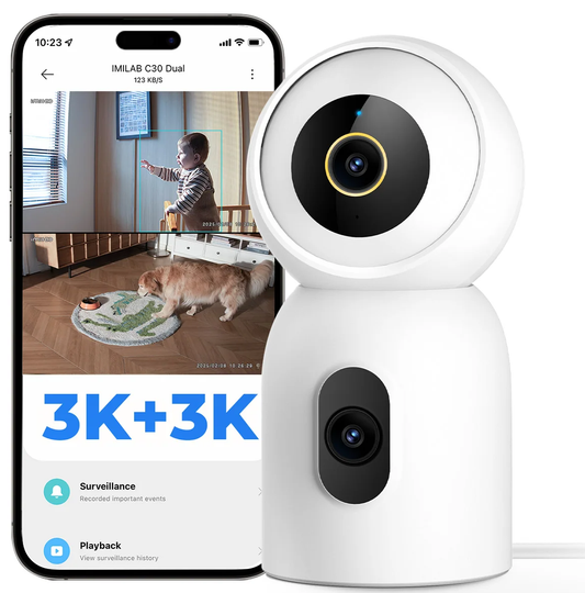 Camera de Supraveghere iMILAB C30 Dual, Wi-Fi, 3K, Interior CMSXJ111A