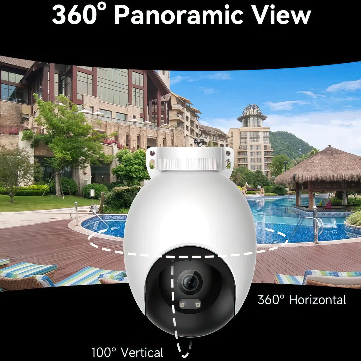 Camera de Supraveghere iMILAB EC6, Wi-Fi, 3K, IP66, Exterior CMSXJ65A