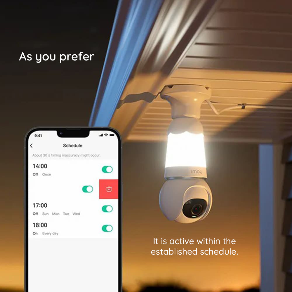 Camera de Supraveghere Imou Bulb, Wi-Fi, 2K, Interior IPC-S6DP-5M0WEB-E27