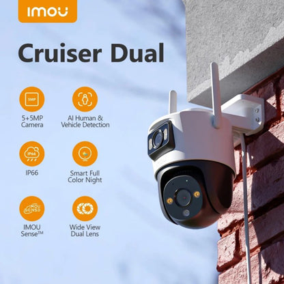 Camera de Supraveghere Imou Cruiser Dual, Wi-Fi, 2.8K + 2.8K, IP66, Exterior IPC-S7XP-10M0WED-0360B