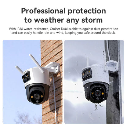 Camera de Supraveghere Imou Cruiser Dual, Wi-Fi, 2.8K + 2.8K, IP66, Exterior IPC-S7XP-10M0WED-0360B