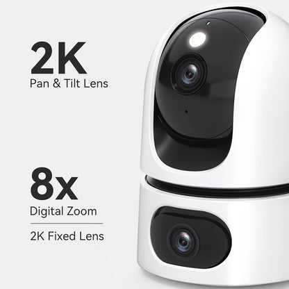 Camera de Supraveghere Imou Ranger Dual, Wi-Fi, 2K + 2K, Interior, Alba IPC-S2XP-6M0WED