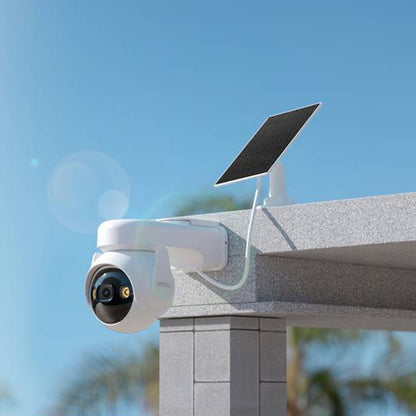 Camera de Supraveghere Imou Cell PT Kit, Wi-Fi, 2K, IP66, Panou Solar, Exterior, Alba KIT/IPC-K9EP-3T0WE/FSP12-TYPEC