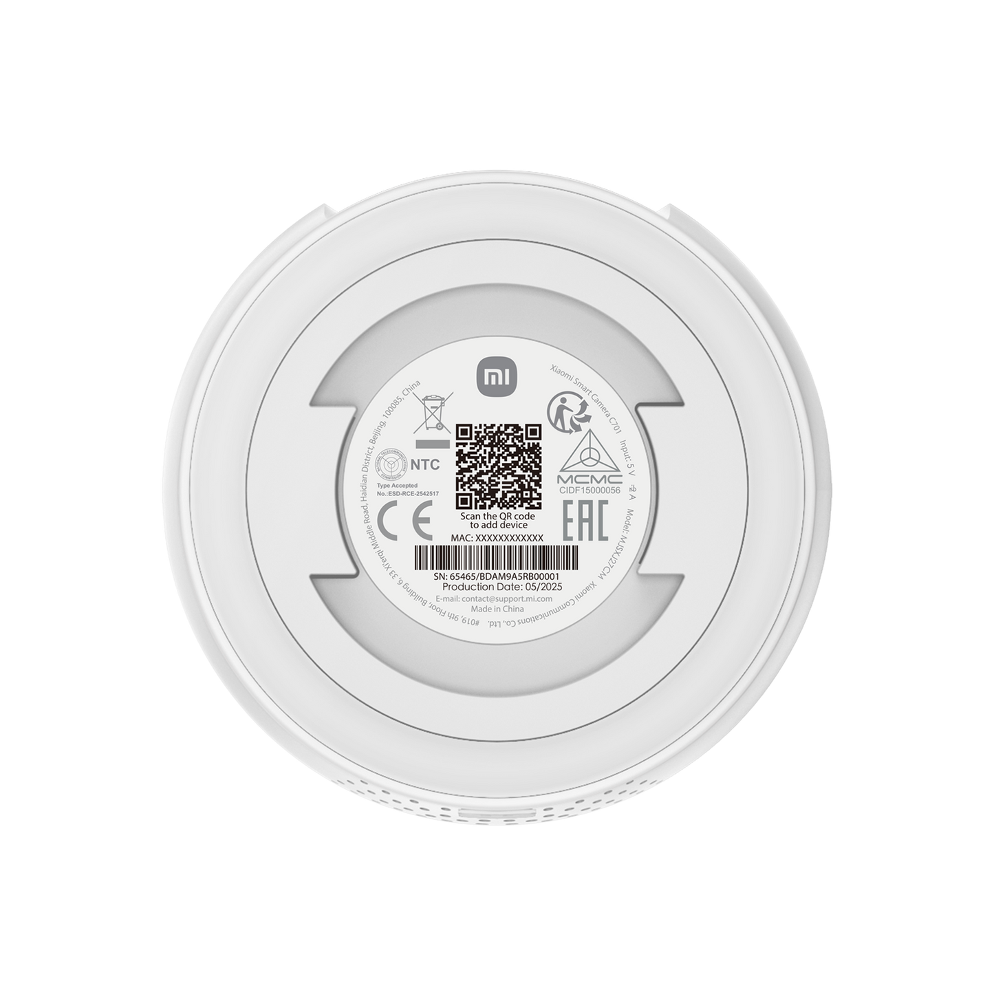 Camera de Supraveghere Xiaomi C701, Wi-Fi, 4K, Interior BHR07X7EU