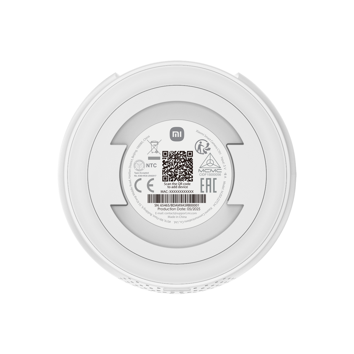 Camera de Supraveghere Xiaomi C701, Wi-Fi, 4K, Interior BHR07X7EU