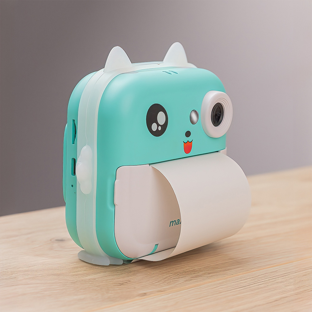 Camera Digitala cu functie de printare MaXlife MXPC-100 Kids, Albastra