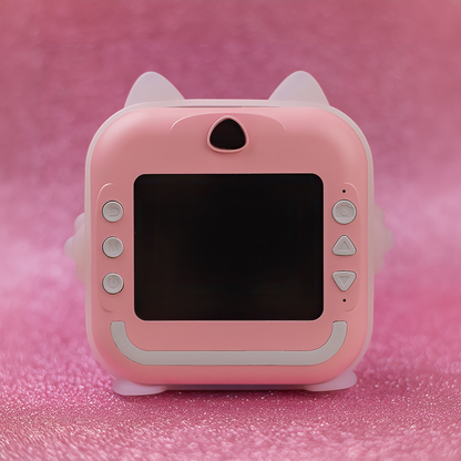 Camera Digitala cu functie de printare MaXlife MXPC-100 Kids, Roz