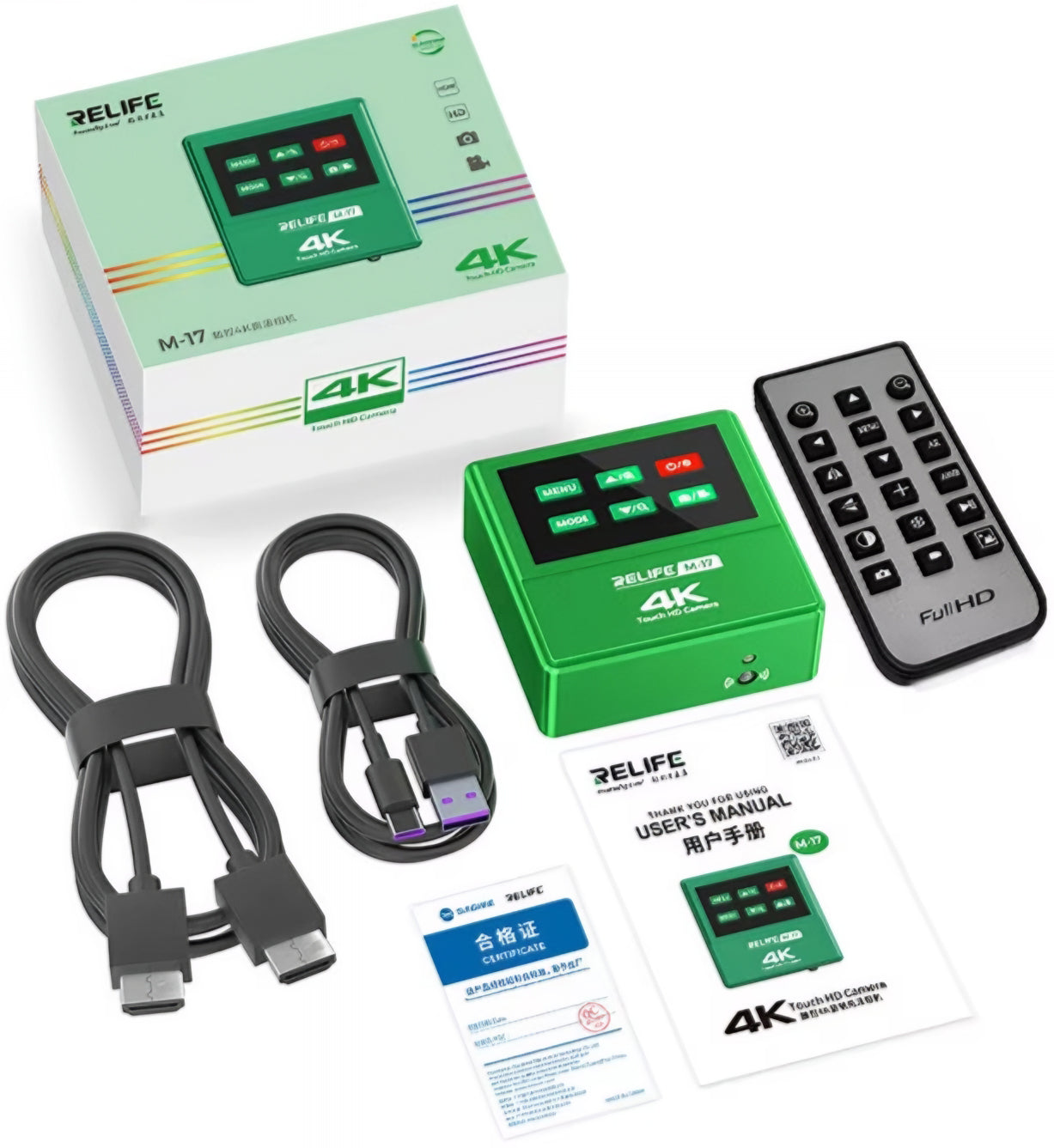 Camera Microscop cu Control Tactil Relife M-17, 4K