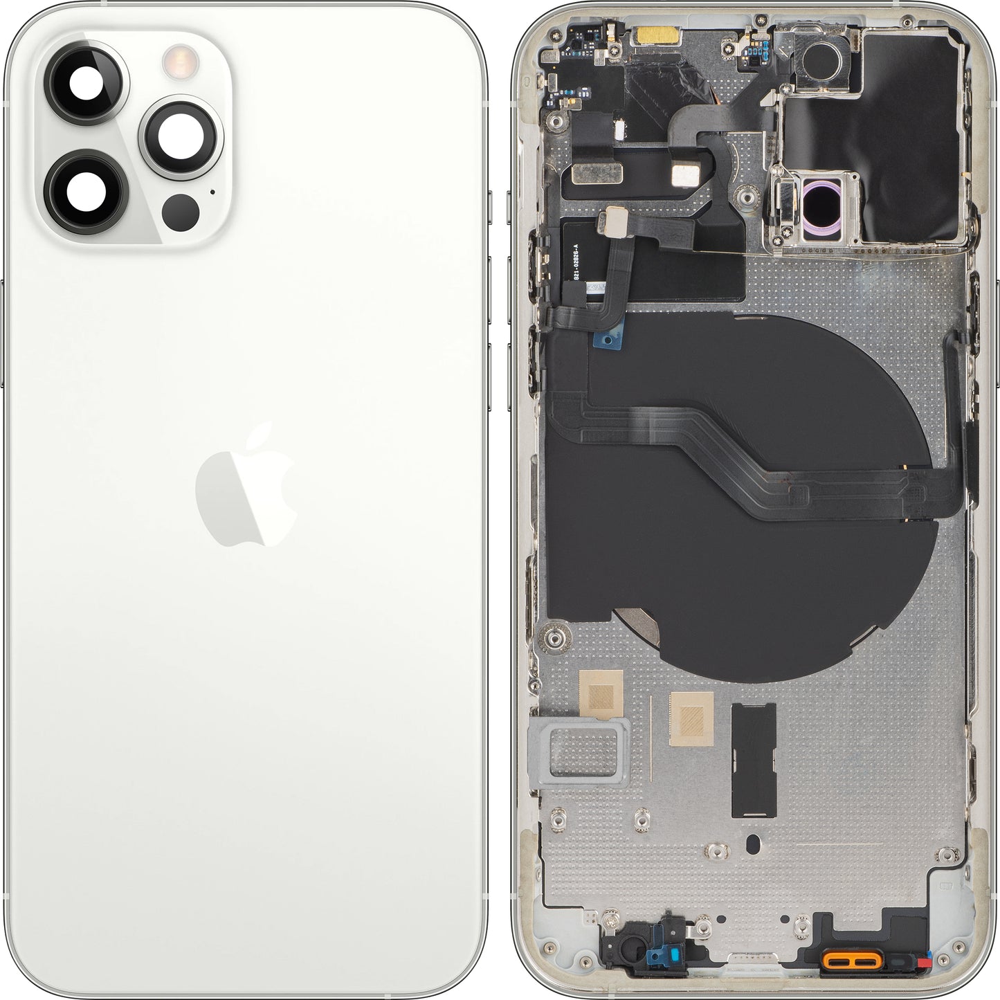 Capac Baterie Apple iPhone 12 Pro, Cu Carcasa Mijloc, Argintiu, Swap