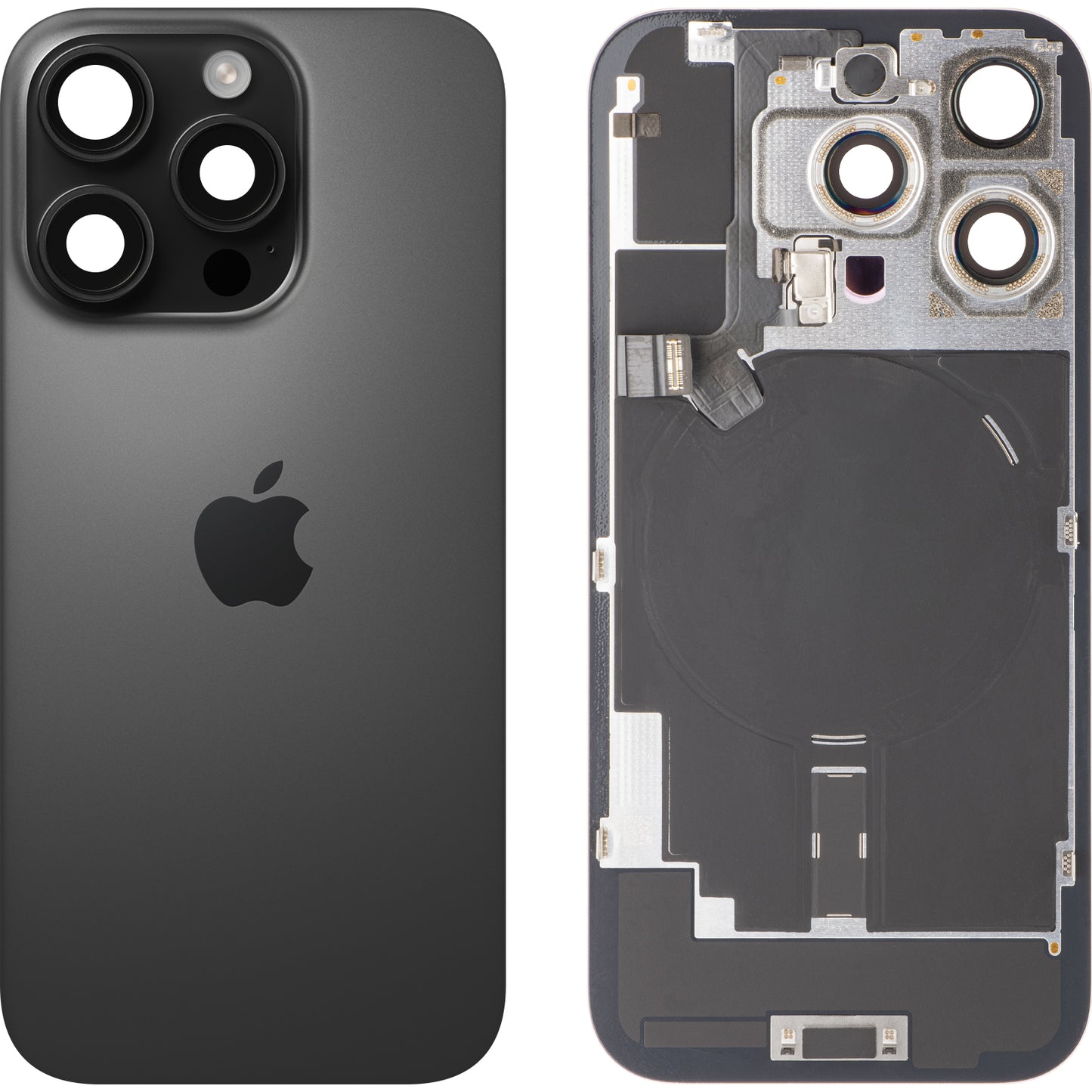 Capac Baterie Apple iPhone 16 Pro, Negru (Black Titanium), Swap