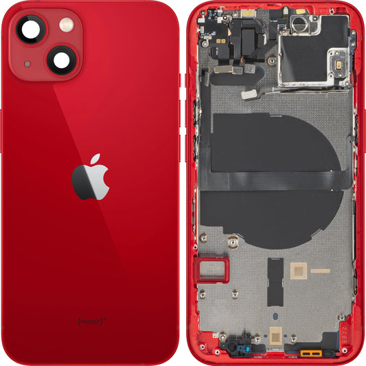 Capac Baterie Apple iPhone 13, Cu Carcasa Mijloc, Rosu, Swap