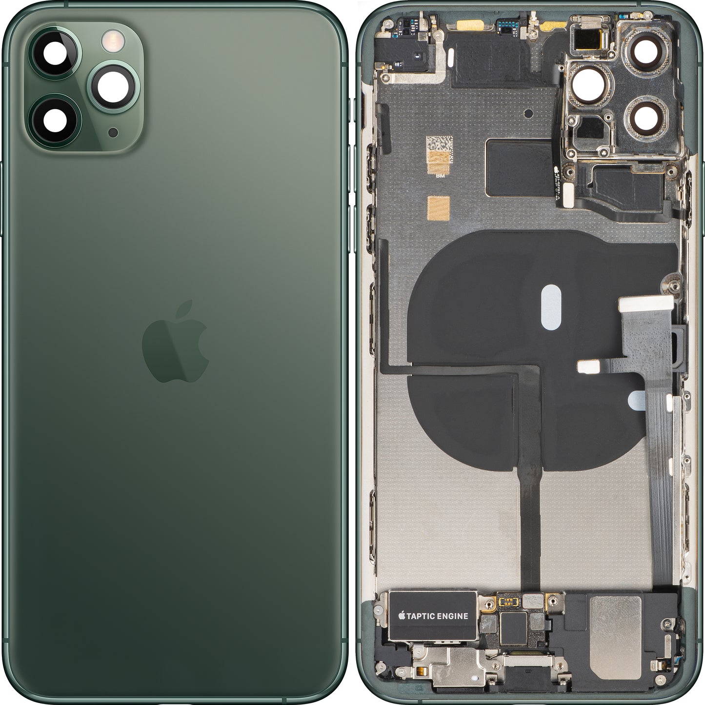 Capac Baterie Apple iPhone 11 Pro Max, Cu Carcasa Mijloc, Full Parts, Verde (Midnight Green), Swap