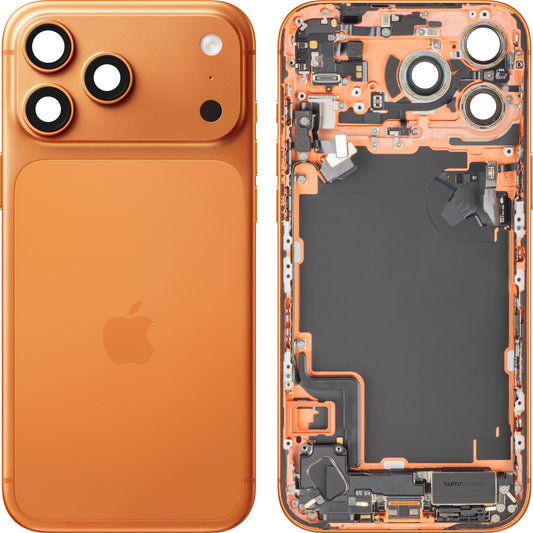 Capac Baterie Apple iPhone 17 Pro Max, Cu Carcasa Mijloc, Full Parts, Portocaliu (Cosmic Orange), Swap