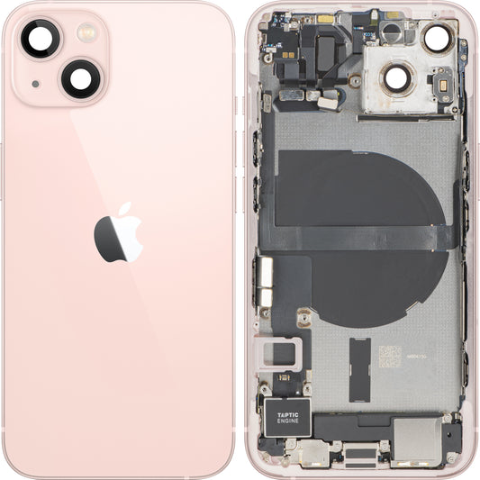 Capac Baterie Apple iPhone 13, Cu Carcasa Mijloc, Full Parts, Roz, Swap Premium