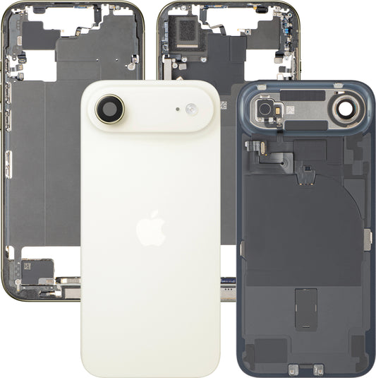 Capac Baterie Apple iPhone 17 Air, Cu Carcasa Mijloc, Full Parts, Auriu (Light Gold), Swap Premium