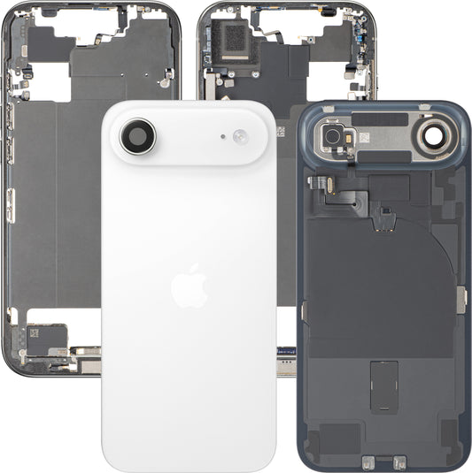 Capac Baterie Apple iPhone 17 Air, Cu Carcasa Mijloc, Full Parts, Alb (Cloud White), Swap Premium
