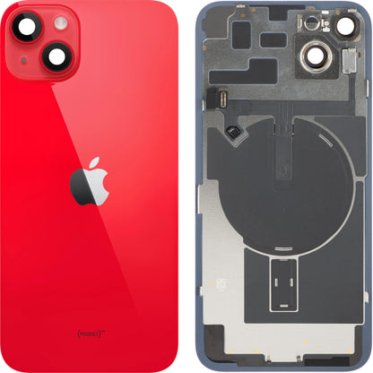 Capac Baterie Apple iPhone 14 Plus, Cu Carcasa Mijloc, Full Parts, Rosu, Swap