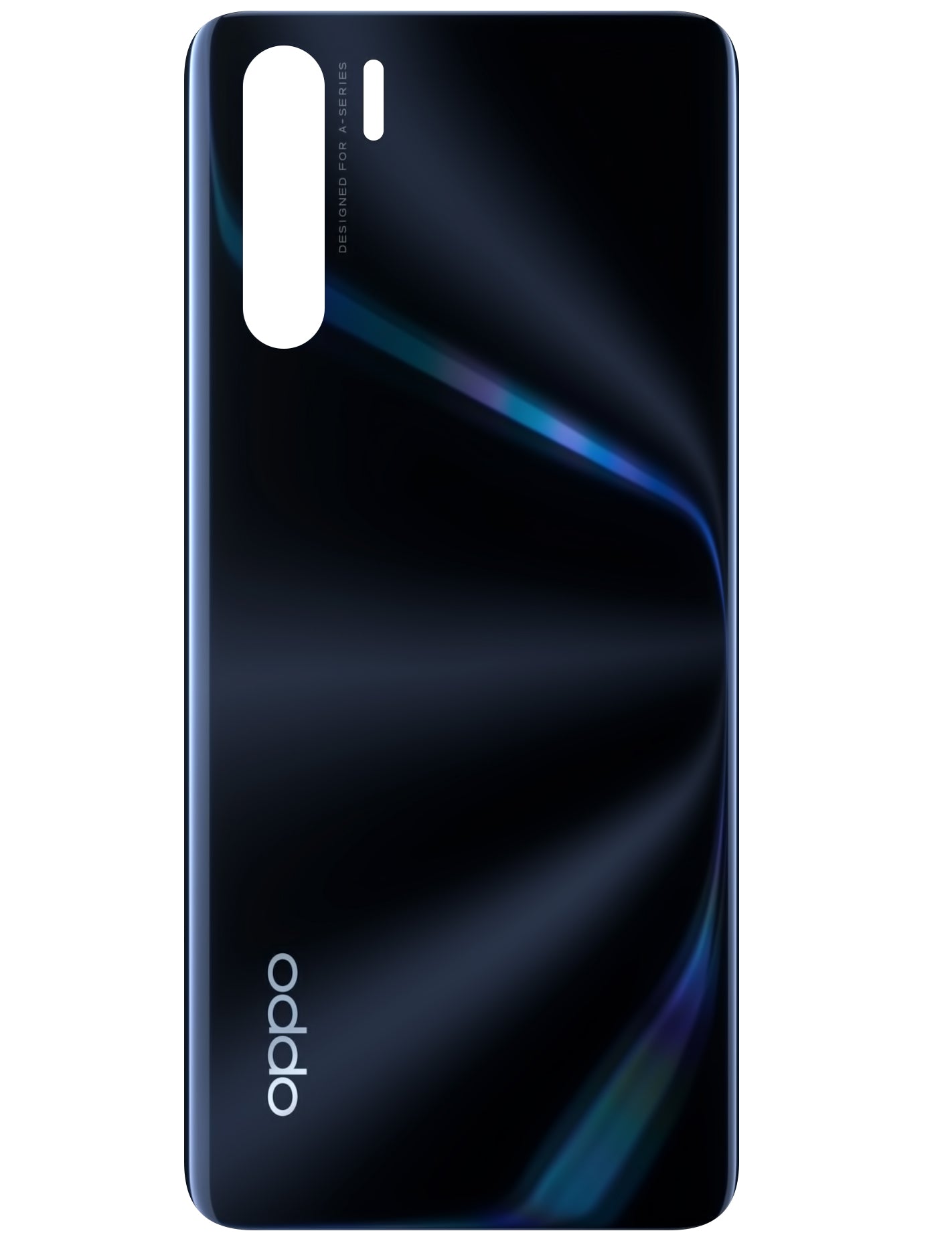 Capac Baterie Oppo F15 / A91, Negru (Lightening Black), Service Pack 3016378