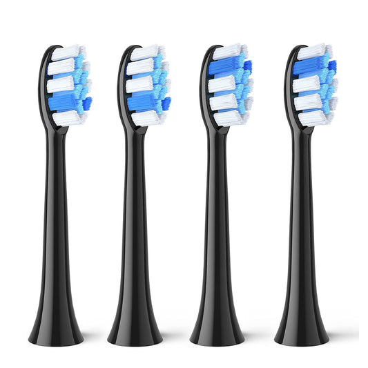 Capat Rezerva GCS2 pentru Periuta Electrica Bitvae S2, Set 4 bucati, Negru