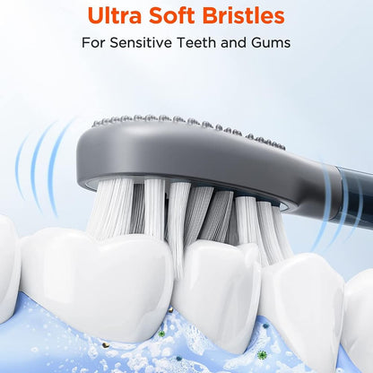 Capat Rezerva Gum Care pentru Periuta Electrica Bitvae S2 / S3, Set 4 bucati, Alb