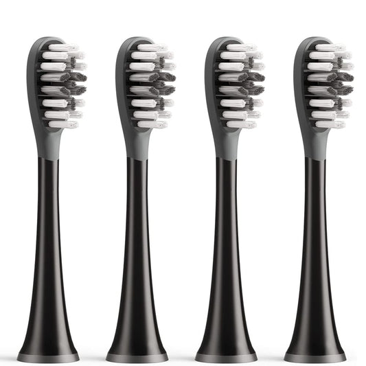 Capat Rezerva Gum Care pentru Periuta Electrica Bitvae S2 / S3, Set 4 bucati, Negru