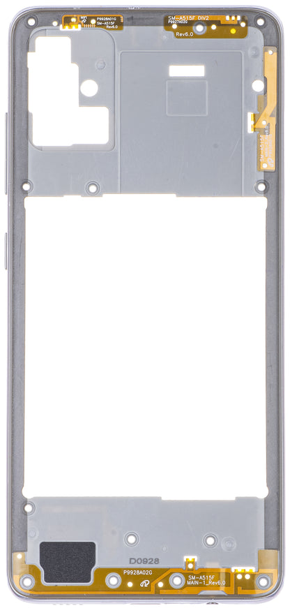 Carcasa Mijloc Samsung Galaxy A51 A515, Argintie