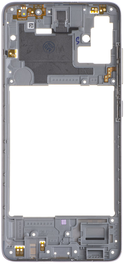 Carcasa Mijloc Samsung Galaxy A51 A515, Argintie