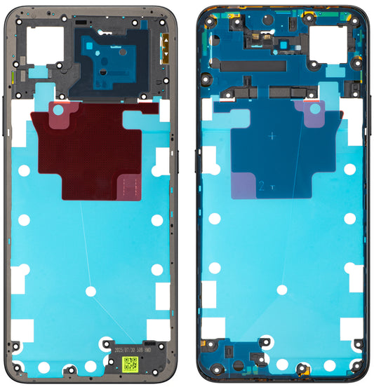 Carcasa Mijloc Honor 400 Smart 5G, Negru (Velvet Black), Service Pack 9707ACCR