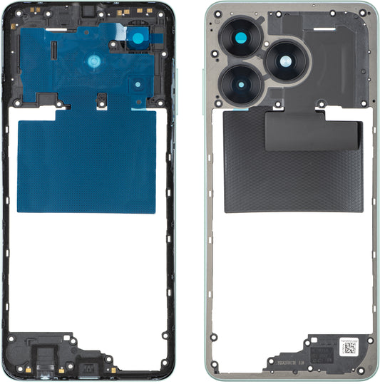 Carcasa Mijloc Honor X5c Plus, Turcoaz (Cyan Lake), Service Pack 9707ACHY