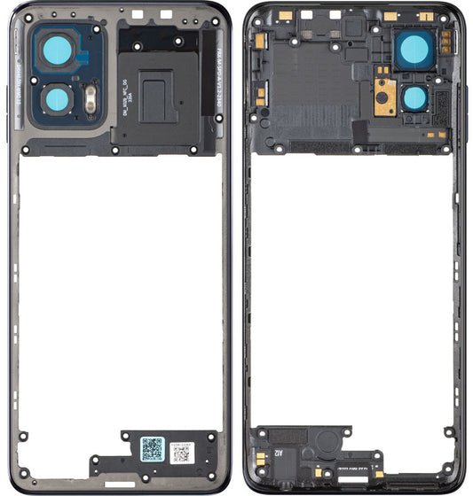 Carcasa Mijloc Motorola Moto G73, Albastra (Midnight Blue), Service Pack 5S58C22264