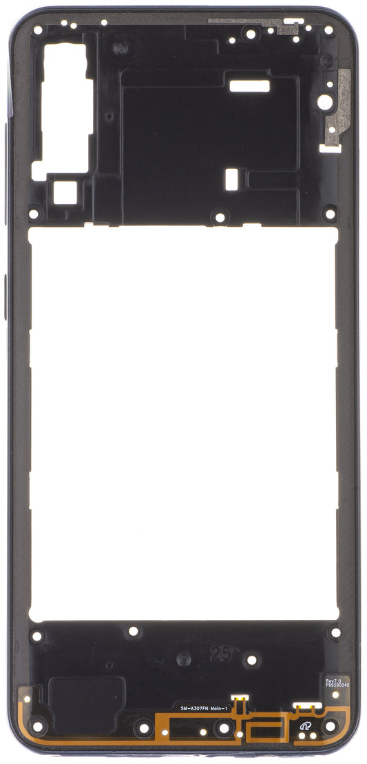 Carcasa Mijloc Samsung Galaxy A30s A307, Neagra