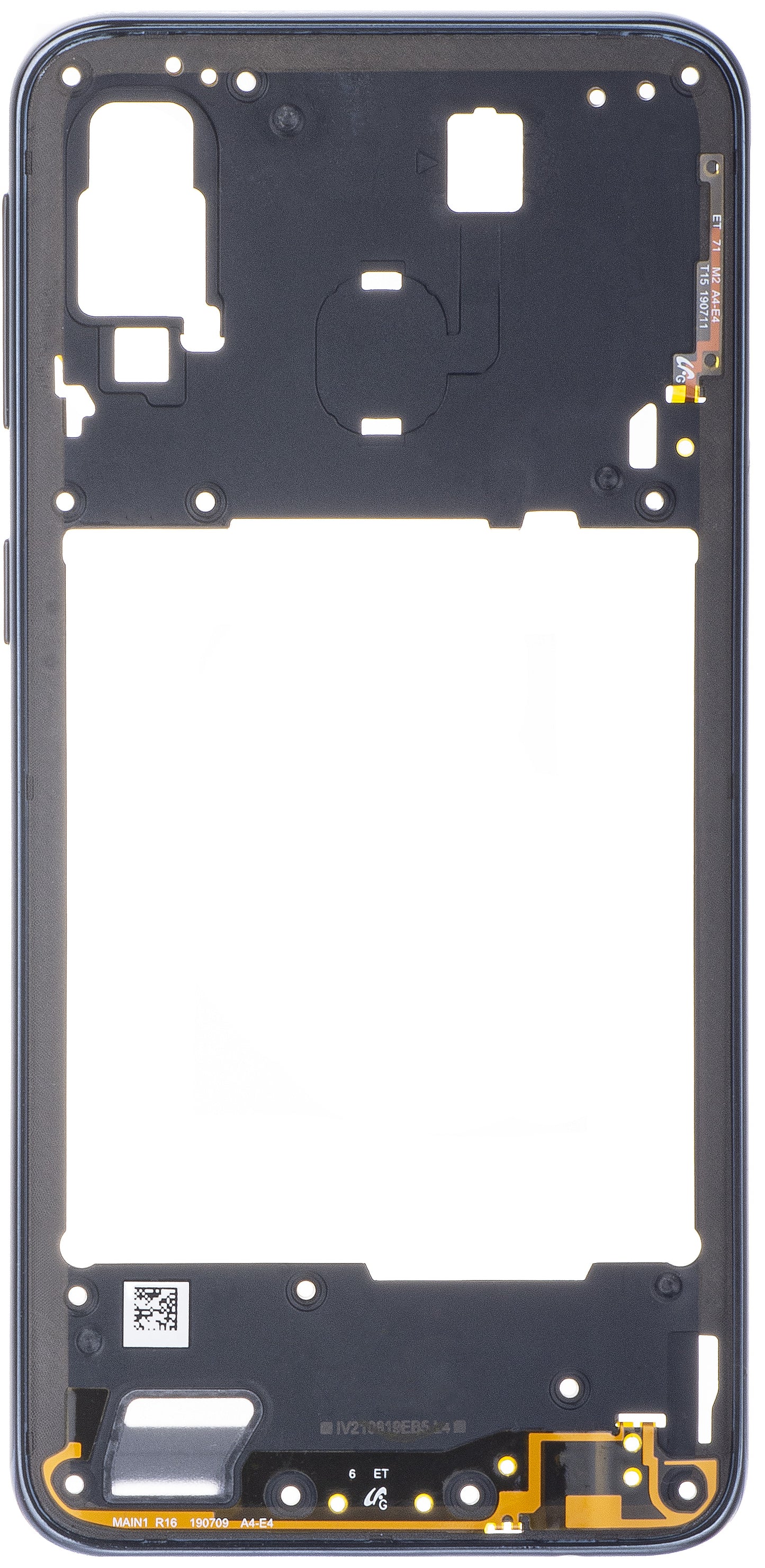 Carcasa Mijloc Samsung Galaxy A40 A405, Neagra