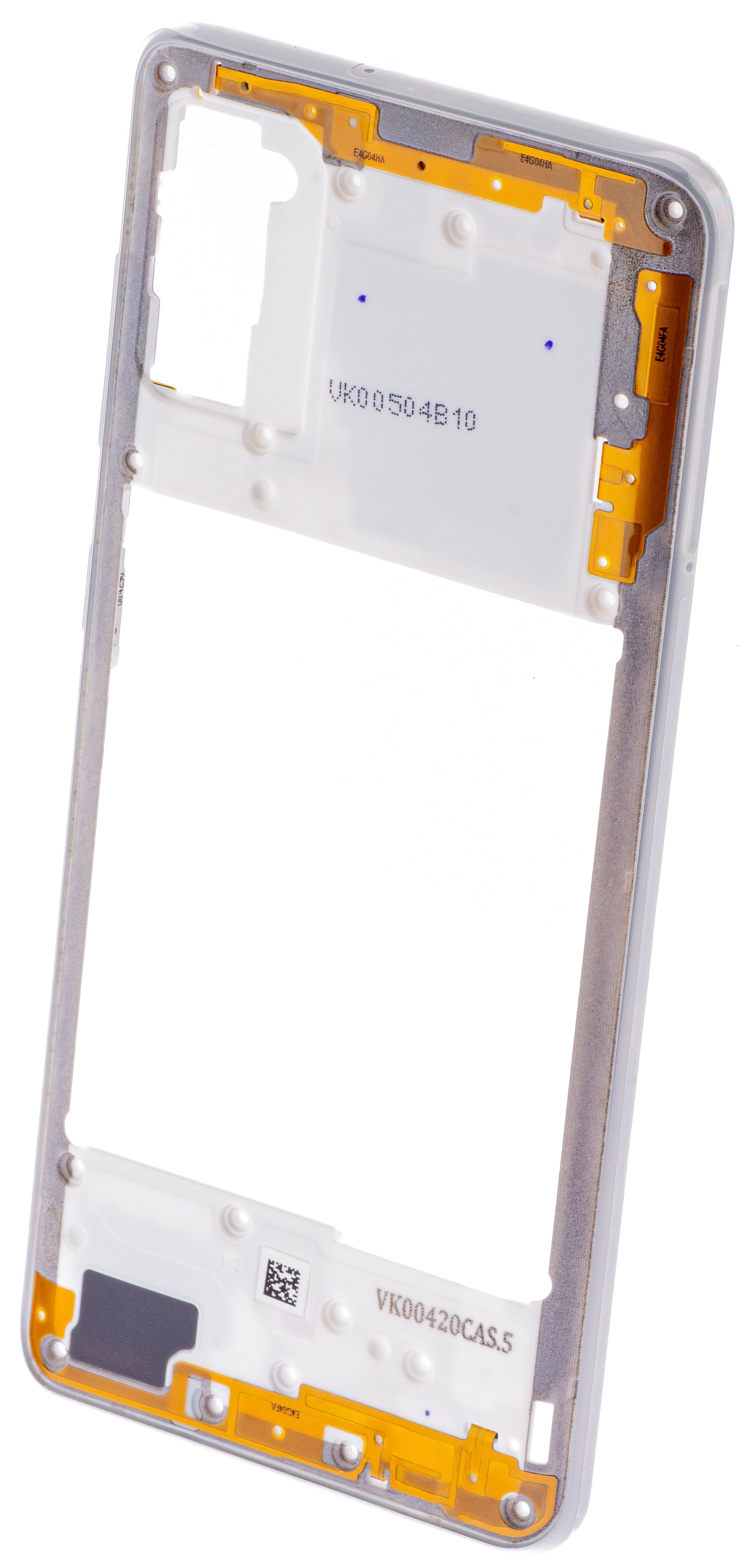 Carcasa Mijloc Samsung Galaxy A41 A415, Alba, Resigilata GH98-45511C