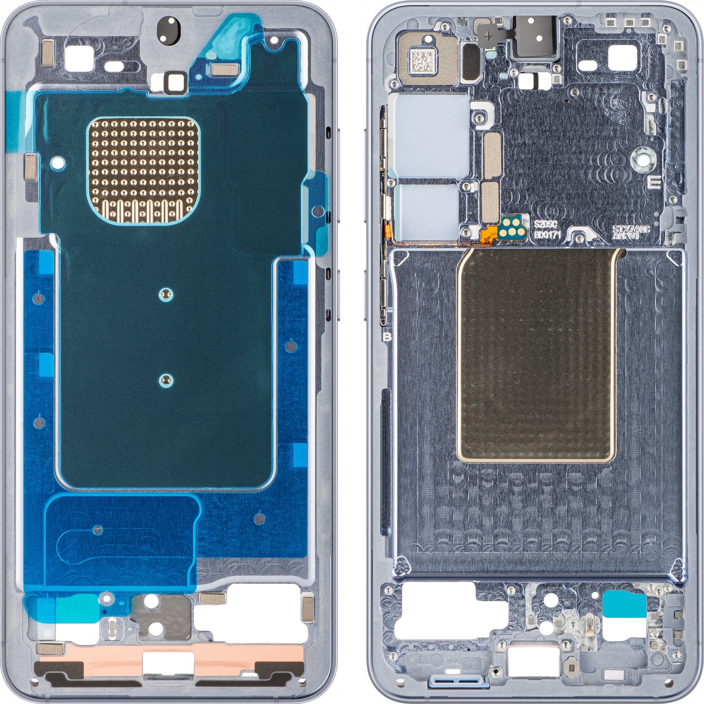 Carcasa Mijloc Samsung Galaxy S24 S921, Albastru (Sapphire Blue), Service Pack GH82-33418F