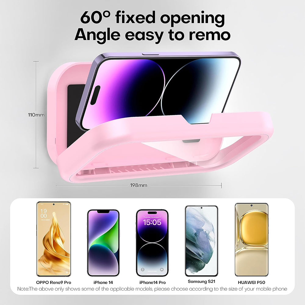 Carcasa Perete cu Membrana Tactila Techsuit LC-999 pentru Telefon, Waterproof, Roz