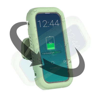 Carcasa Perete cu Membrana Tactila Techsuit LC-999 pentru Telefon, Waterproof, Verde Aurie